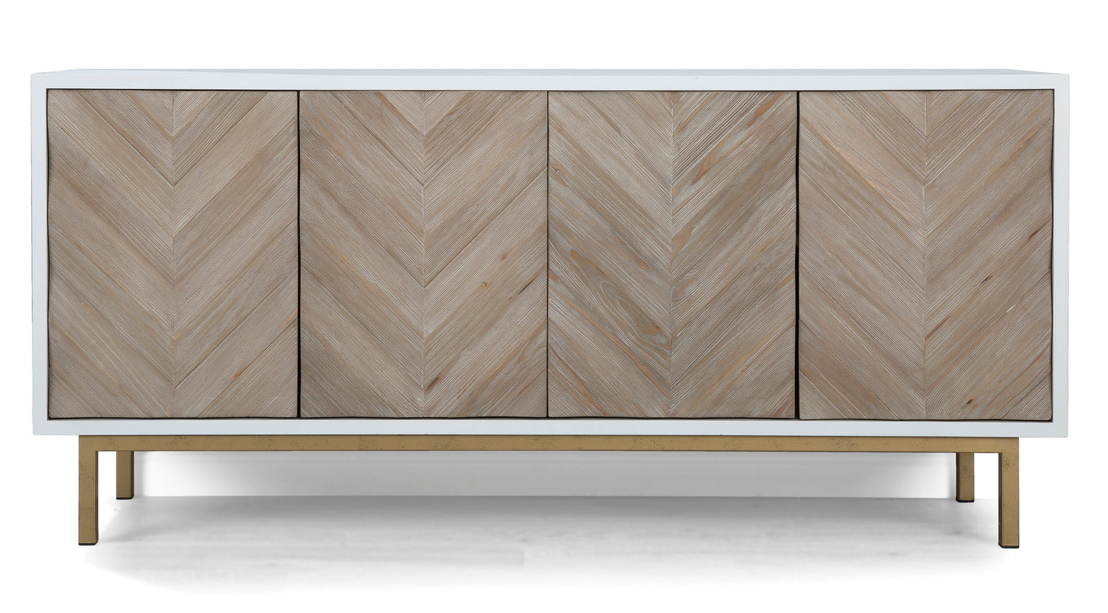 Solid wood 4-door credenza Galley Buffet