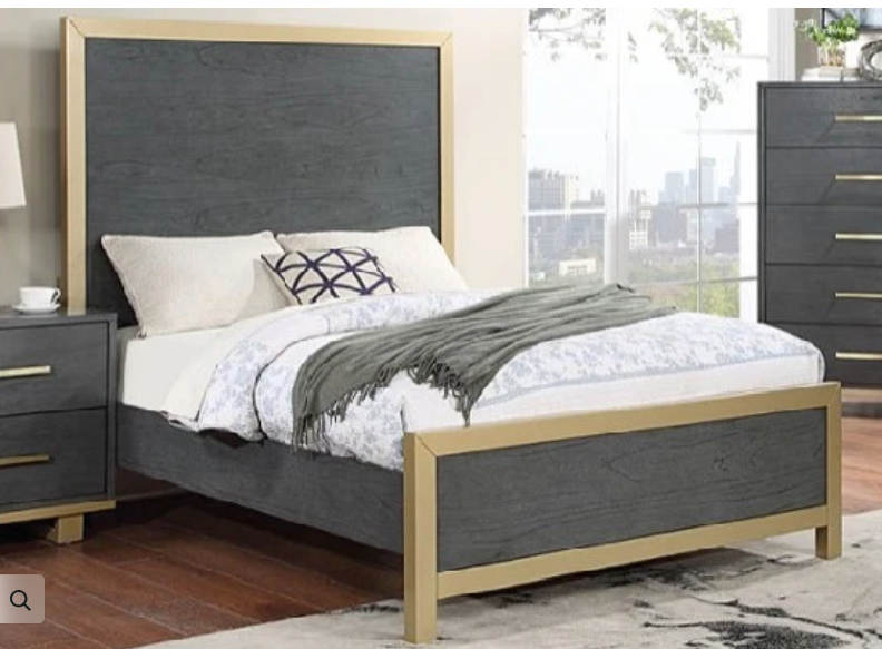 Grey Glam Bed